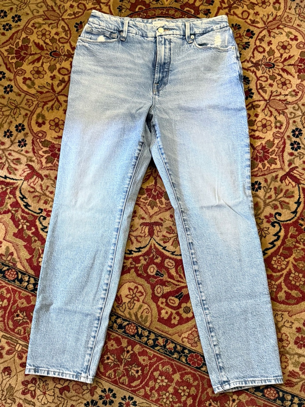 Good American - Women's Straight Leg Jeans - Light Blue - 10/30